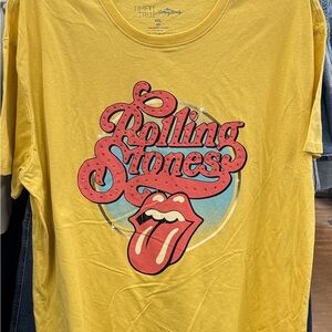 Time and Tru Yellow Graphic Tee